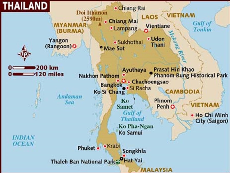 tayland-harita-thailand-tourist-map- Tatil Deneyimlerim